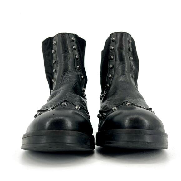 Dune London black leather studded Prism ankle boots (EU37/ US6) - Picture 2 of 9